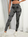 Easithlete Leggings deportivos de tie dye de cintura ancha - Quierox - Tienda Online