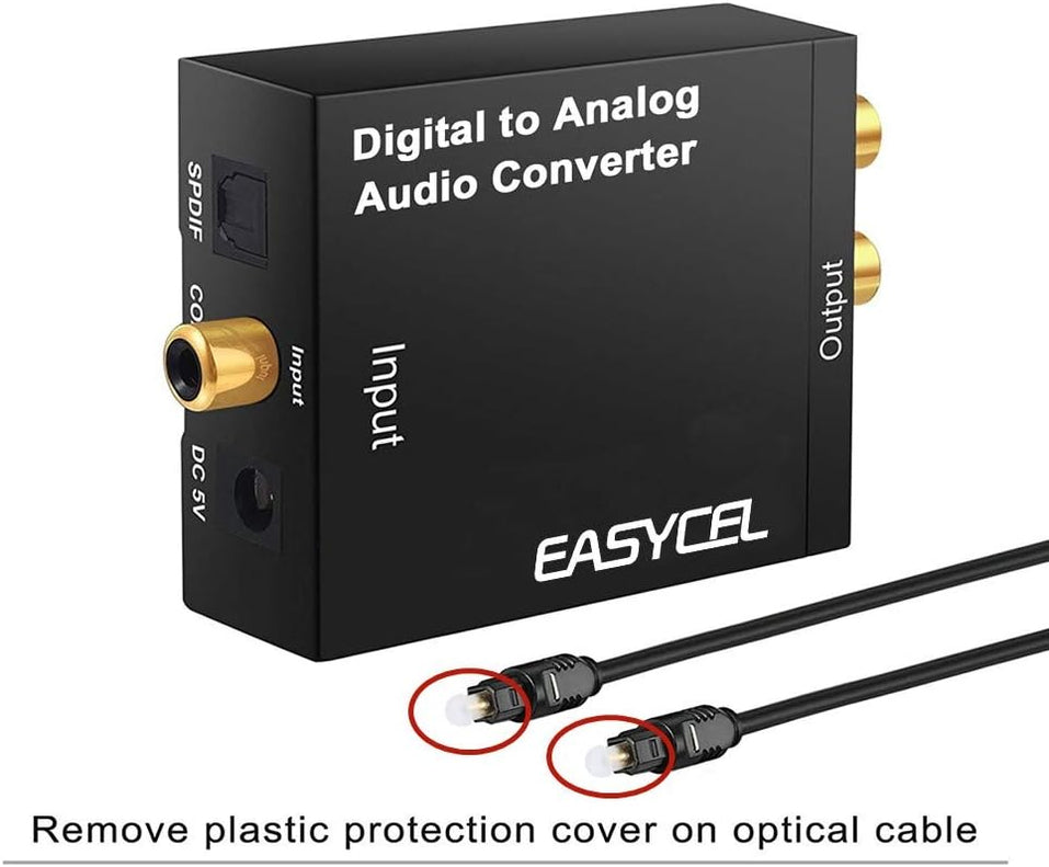 easycel Digital a analógico convertidor de audio DAC Digital SPDIF Tos ...
