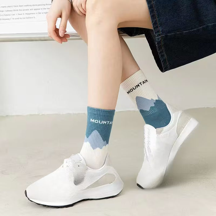 Calcetines Asimétricos de Estilo AB para Mujer - 5 Pares