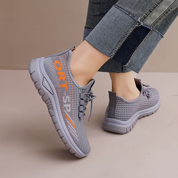 Zapatillas Para Correr De Malla Transpirable Con Absorción De Impactos