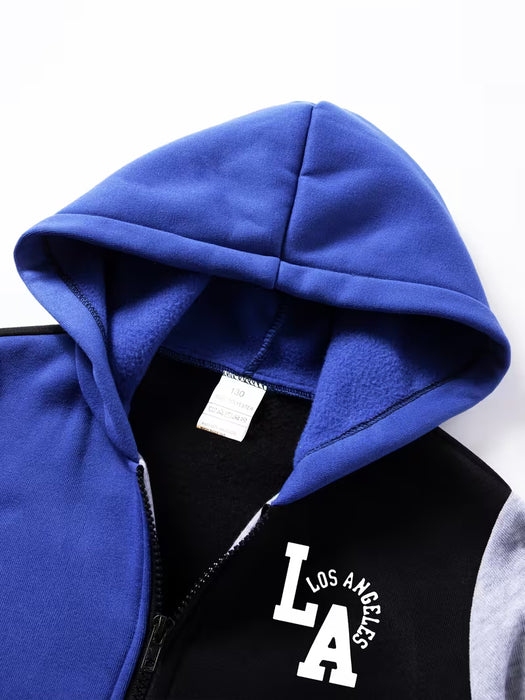 2pcs Conjunto de Sudadera con Capucha y Pantalón de Chándal para Niños