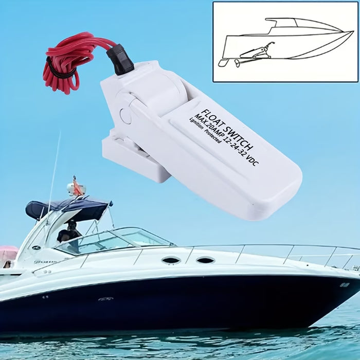 Interruptor de control de bomba de achique U7W6 de 12V 1100GPH, adecuado para botes de remo y veleros, sin batería