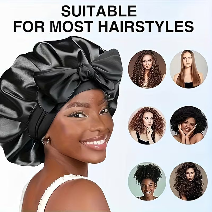 Gorros Multiusos para Dormir y Ducha para Mujeres - Protectores de Cabello Ultra Suaves