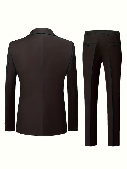 Traje de Hombre de Dos Botones - Conjunto de 2 Piezas