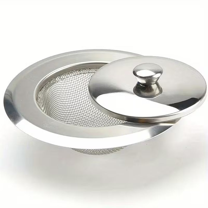 1 filtro de fregadero de cocina de acero inoxidable 304 con tapa