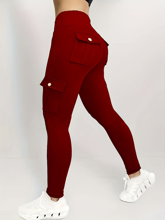 Pantalones Cargo Elásticos Ajustados para Mujer