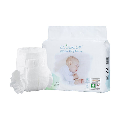 ECO BOOM Pañales de bambú natural puro talla 4/L 9 - 14 kg - Quierox - Tienda Online