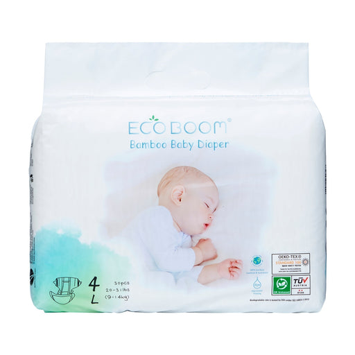 ECO BOOM Pañales de bambú natural puro talla 4/L 9 - 14 kg - Quierox - Tienda Online