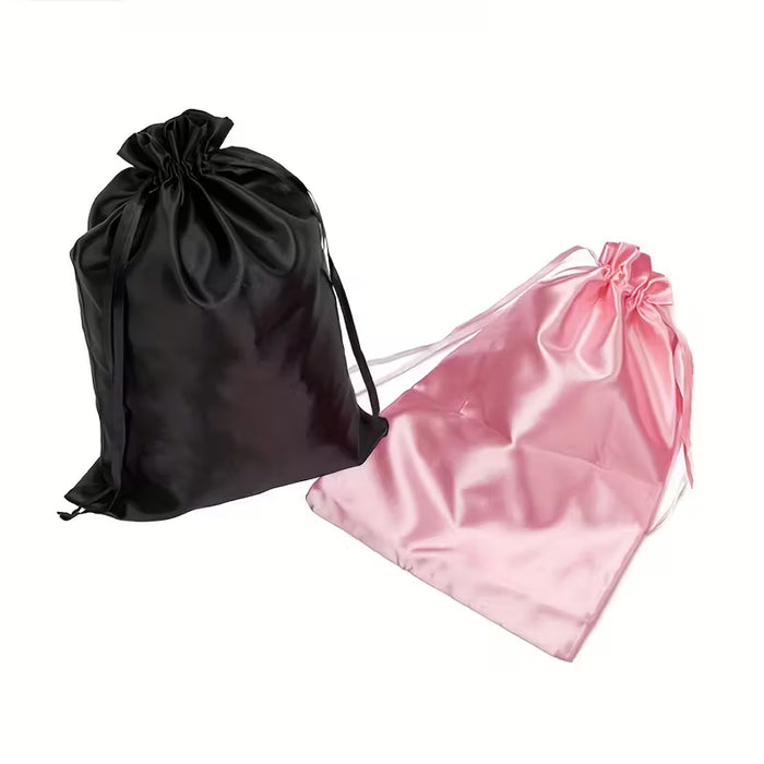 3pcs, Bolsa De Satén, Bolsa De Joyería, Bolsa De Regalo Con Cordón