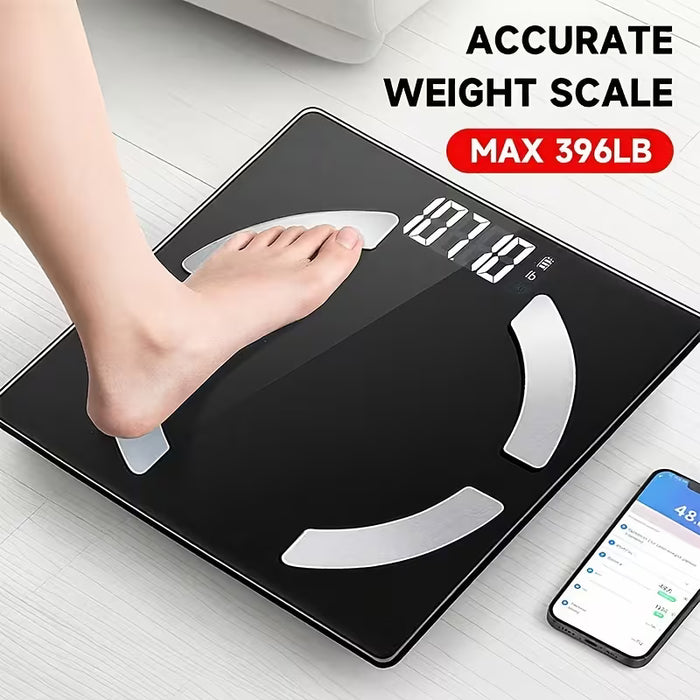 Báscula Digital Avanzada de Alta Precisión, Límite de 181.44 KG, Pantalla LCD