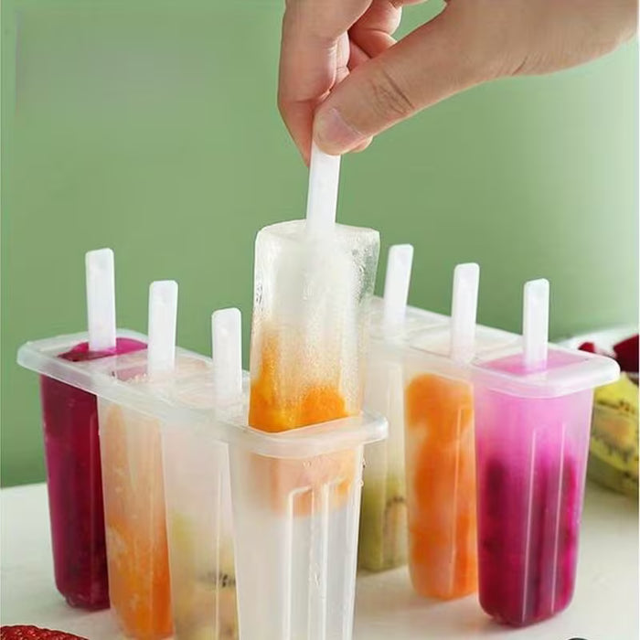 1 molde reutilizable 4 en 1 para paletas de helado