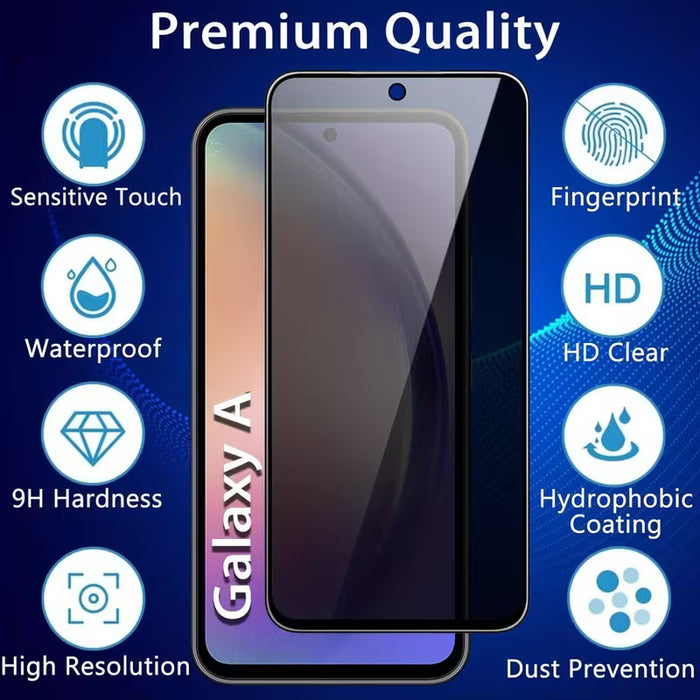 Paquetes de 2+2 Protectores de Pantalla de Privacidad y Protector de Lente de Cámara para Galaxy A14 5G