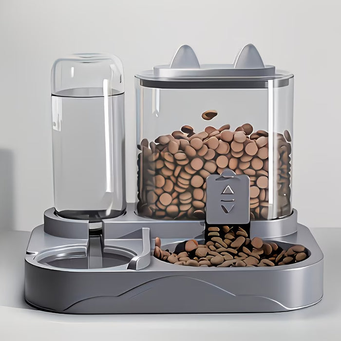 Comedero y Dispensador de Agua Automático 2 en 1 para Gatos