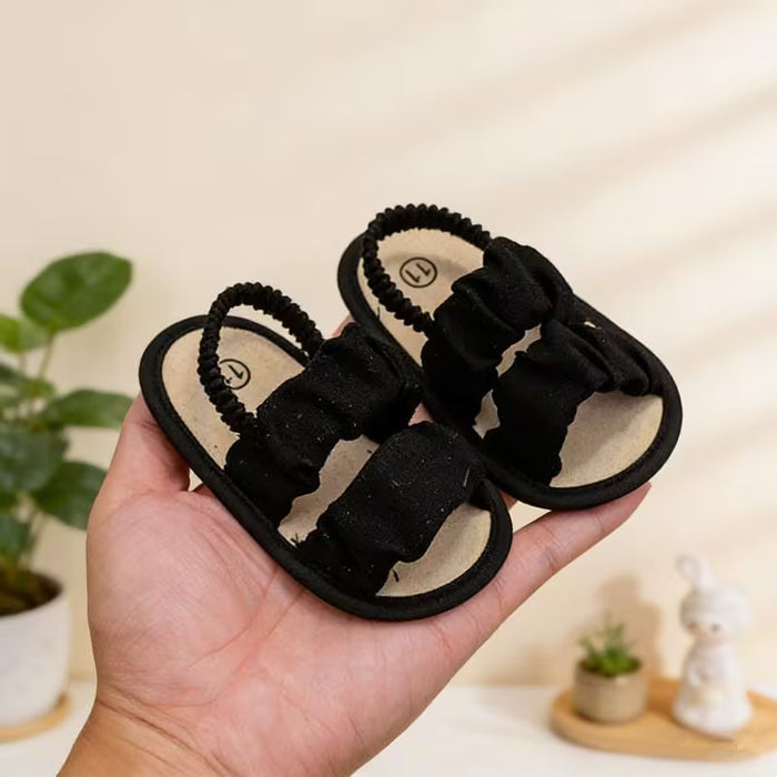 Pantuflas de verano estilo princesa para bebés con suelas antideslizante