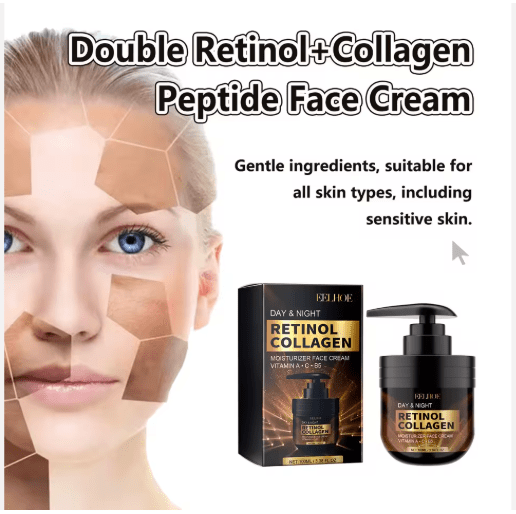 EELHOE Cuidado DE LA PIEL Hidratante Reafirmante Día y Noche Retinol Colágeno Crema facial - Quierox - Tienda Online
