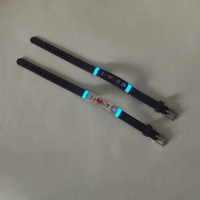 Juego de 2 pulseras "TE AMO" para parejas: una declaración de amor con estilo
