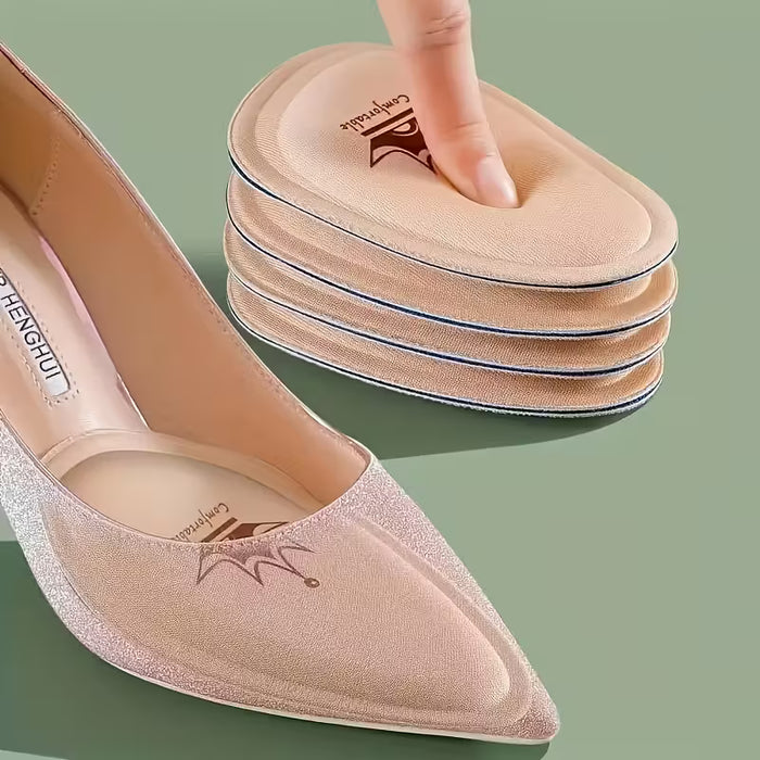 4pcs Plantillas delanteras para tacones de mujer, antideslizantes y alivio del dolor