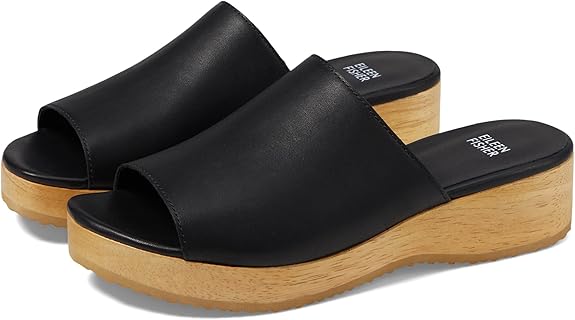 Eileen Fisher Sandalia tipo tobogán Novel para mujer color negro - Quierox - Tienda Online