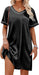Ekouaer Camisones de satén para mujer, camisa de seda para dormir, holgada, con cuello en V - Quierox - Tienda Online