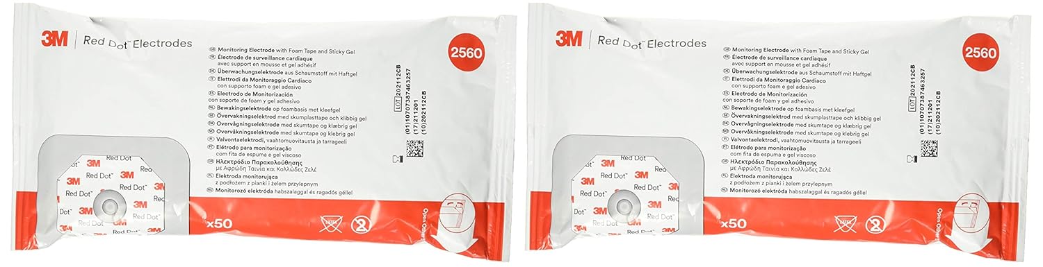Electrodo de monitorización multiusos 3M 2560 Red Dot - Bolsa de 100 unidades - Quierox - Tienda Online