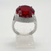 Elegante anillo vintage talla circular engarzado. - Quierox - Tienda Online