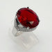 Elegante anillo vintage talla circular engarzado. - Quierox - Tienda Online