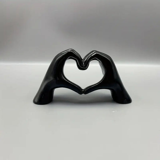 Elegante arte de resina con forma de corazón dorado (1 pieza) | Decoración romántica - Quierox - Tienda Online