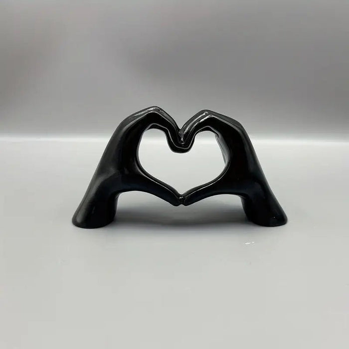 Elegante arte de resina con forma de corazón dorado (1 pieza) | Decoración romántica - Quierox - Tienda Online