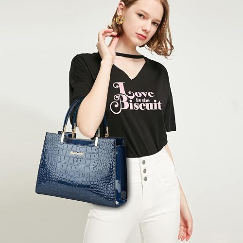 Elegante bolso de piel de cocodrilo de mano, de piel sintética para mujer - Quierox - Tienda Online