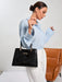 Elegante bolso de piel de cocodrilo de mano, de piel sintética para mujer - Quierox - Tienda Online