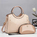 Elegante juego de bolso de dos piezas con estampado y textura de cocodrilo artificial - Quierox - Tienda Online