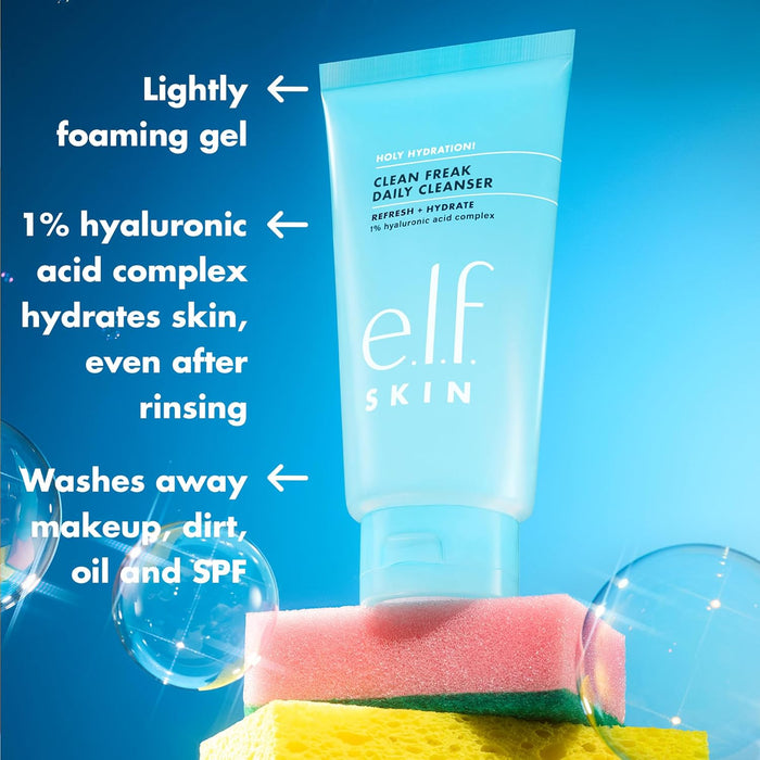 e.l.f. SKIN ¡Santa hidratación! Limpiador diario Clean Freak - Quierox - Tienda Online