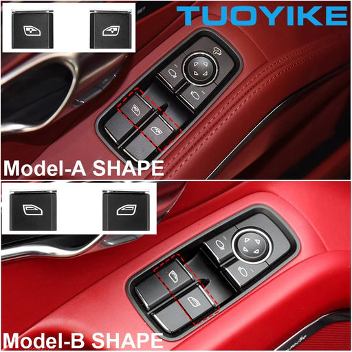 Embellecedor del interruptor de botón de elevación de la ventana del conductor maestro interior para Porsche Coupé - Quierox - Tienda Online