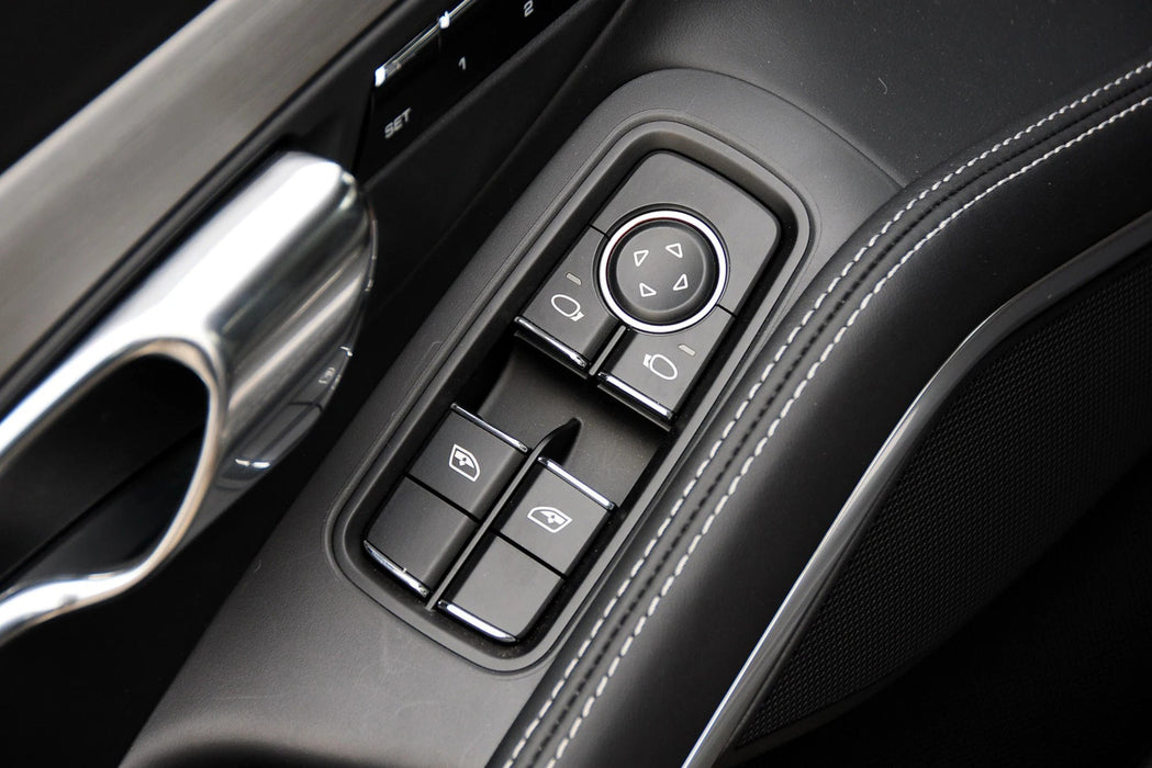 Embellecedor del interruptor de botón de elevación de la ventana del conductor maestro interior para Porsche Coupé - Quierox - Tienda Online