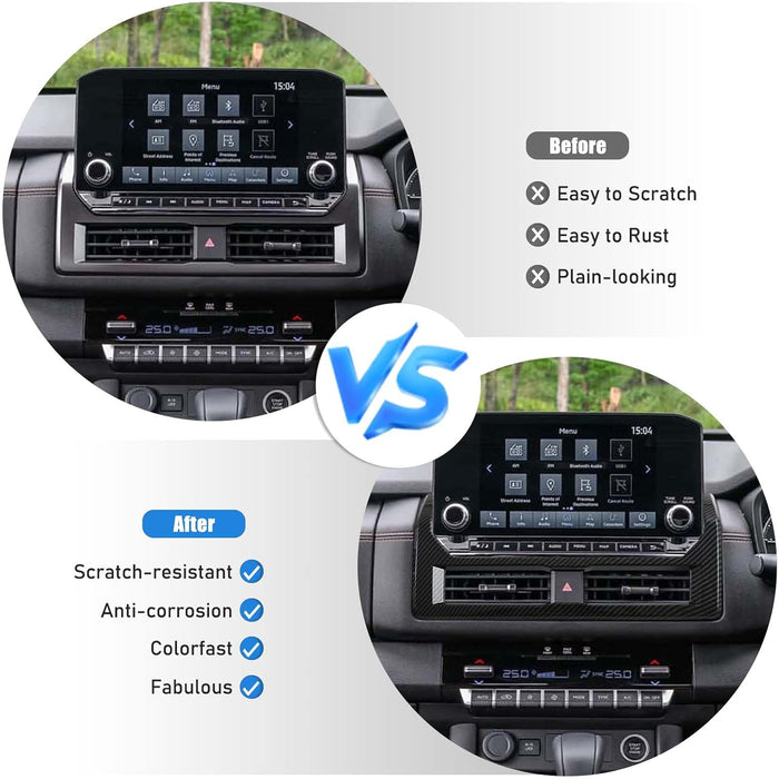 Embellecedor del marco de la salida de aire de la consola central para Mitsubishi Triton y L200 (2024 - 2025). - Quierox - Tienda Online