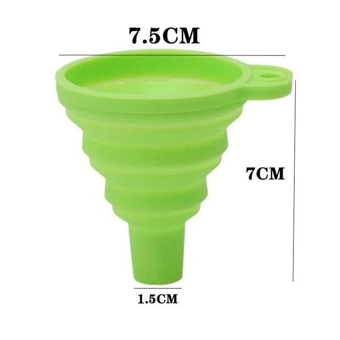 Embudo portátil plegable para motor de coche, arandela de embudo para líquidos de silicona - Quierox - Tienda Online