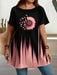 EMERY ROSE Camiseta de manga corta con cuello redondo y largo extra para mujer - Quierox - Tienda Online