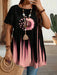 EMERY ROSE Camiseta de manga corta con cuello redondo y largo extra para mujer - Quierox - Tienda Online