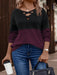 EMERY ROSE Sudadera casual con parches de colores contrastantes para mujer - Quierox - Tienda Online