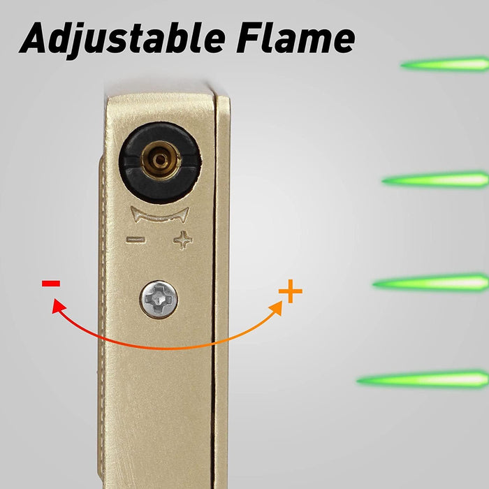 Encendedor de antorcha de chorro, encendedor de naipes de butano recargable - Quierox - Tienda Online