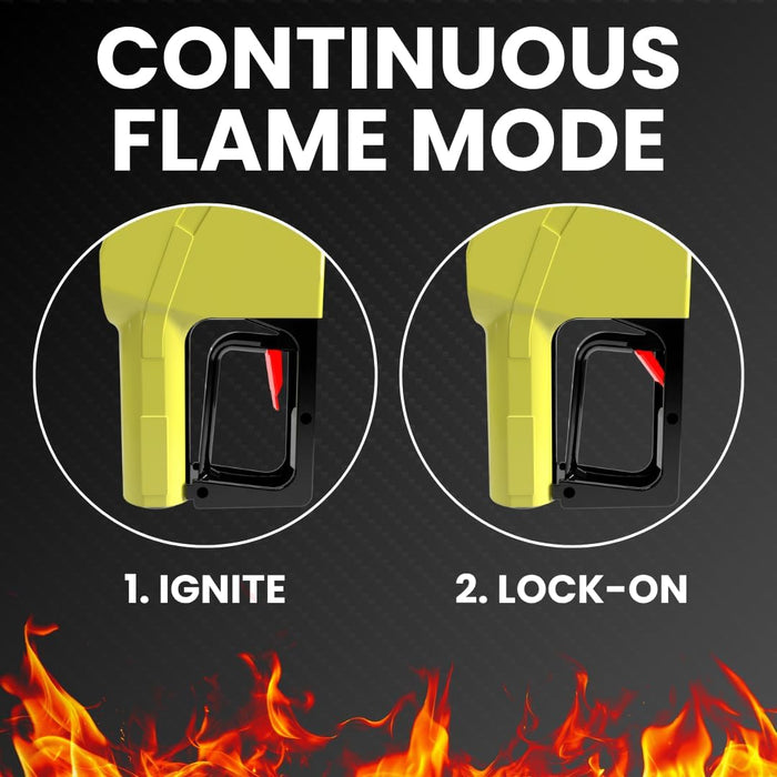 Encendedor de bomba de gas, linterna de butano recargable de tamaño real, llama ajustable - Quierox - Tienda Online