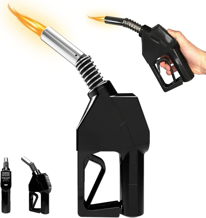 Encendedor de bomba de gas, linterna de butano recargable de tamaño real, llama ajustable - Quierox - Tienda Online