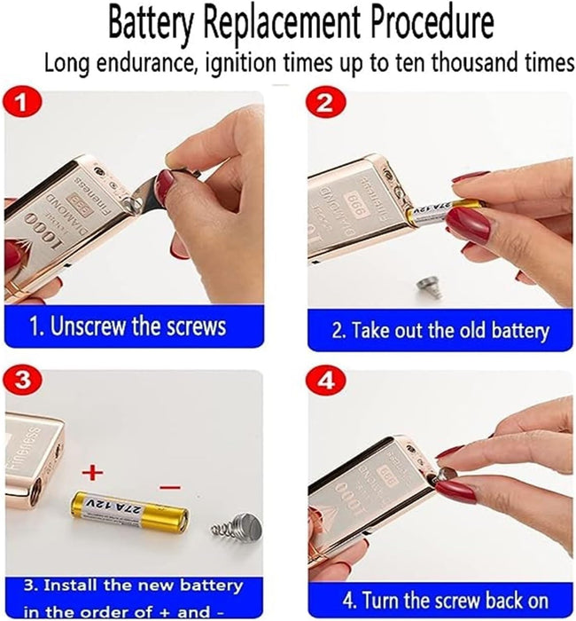 Encendedor de butano portátil ultrafino de llama de chorro - Quierox - Tienda Online