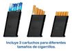 Encendedor Recargable De Gas Butano YH096 Negro Con Caja Para 10 Cigarrillos Y Llama Ajustable - Quierox - Tienda Online