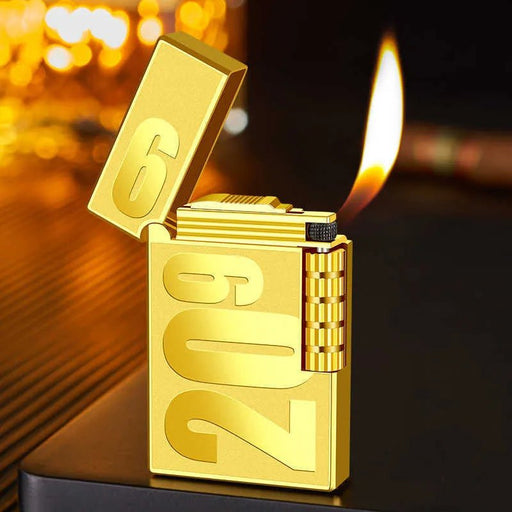 Encendedor ruidoso de rayas metálicas Rueda creativa - Quierox - Tienda Online