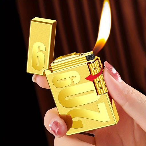 Encendedor ruidoso de rayas metálicas Rueda creativa - Quierox - Tienda Online