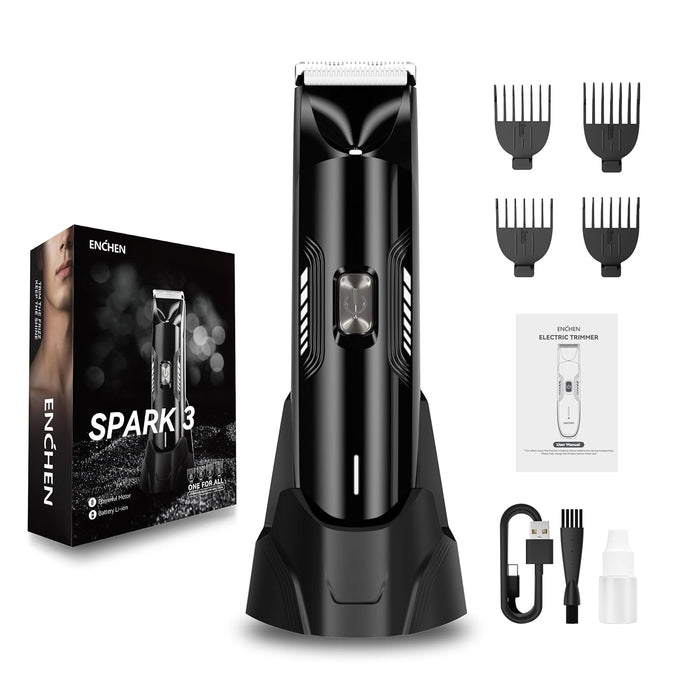 ENCHEN Spark 3 Recortadora para hombre para barba, ingle y cuerpo con diferentes peines - Quierox - Tienda Online