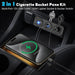 Enchufe para encendedor de cigarrillos de panel USB de 12 V con interruptor basculante - Quierox - Tienda Online