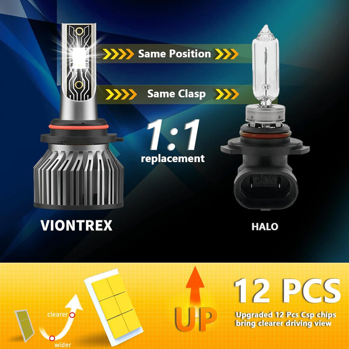 ENJOYAKOM VIONTREX Compatible for 2015 - 2021 Honda CRV Light Bulbs,9005/HB3, 6 PACK - Quierox - Tienda Online