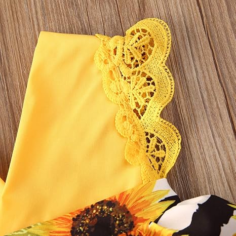 Enterizo de girasol para niñas pequeñas - Quierox - Tienda Online